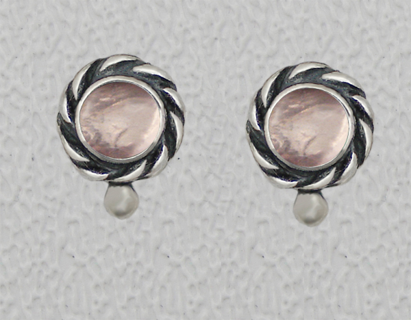 Sterling Silver Petite Rose Post Stud Earrings